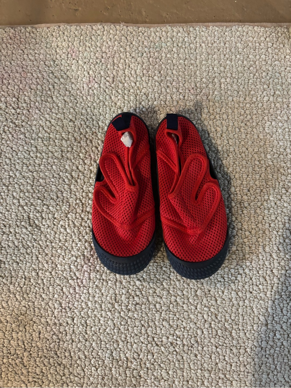 Cat & Jack Red Mesh Water Shoes with Black Trim